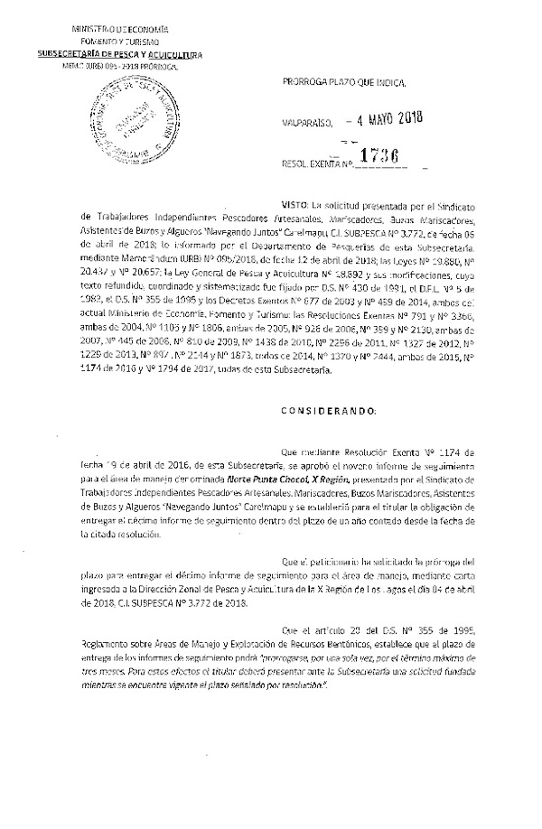 Res. Ex. N° 1736-2018 Prorroga 10° Seguimiento.