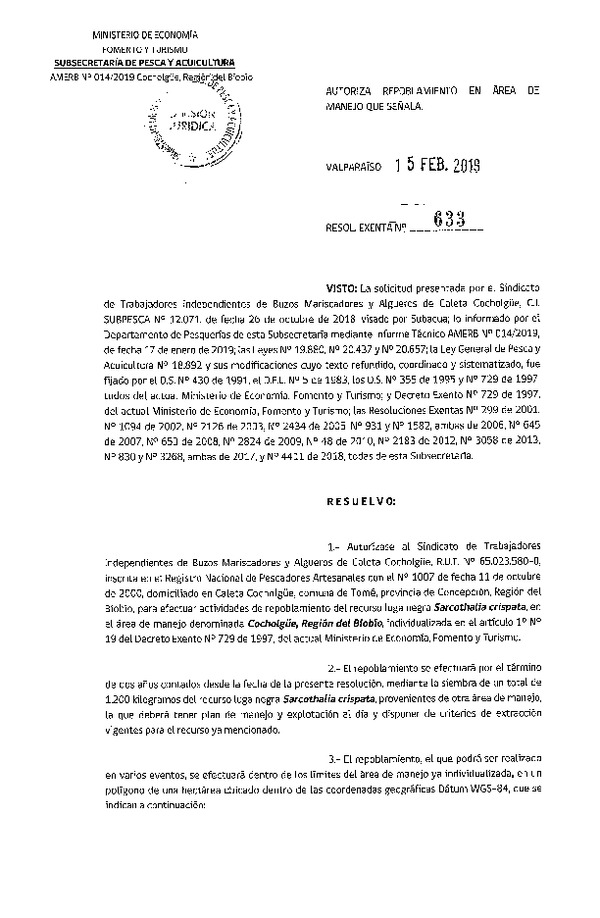 Res. Ex. N° 633-2019 Repoblamiento.