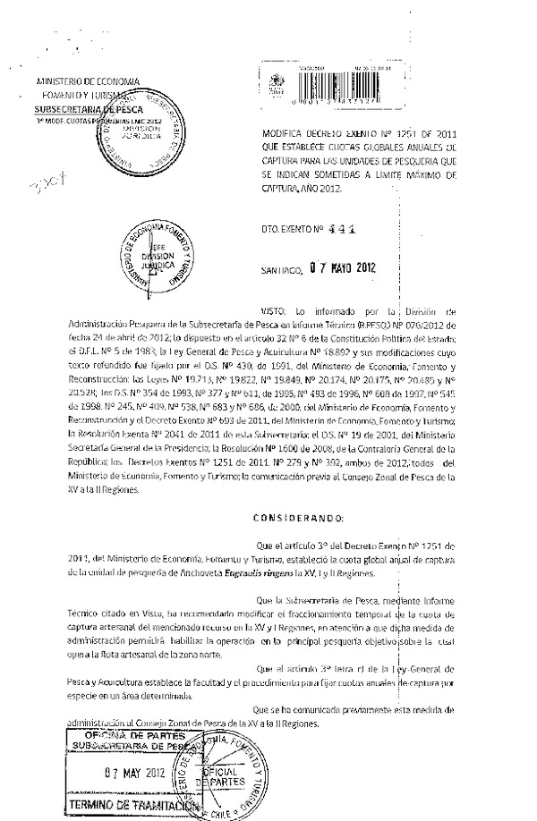 d ex 441-2012 modifica d 1251-2011 cuota anchoveta xv-ii.pdf