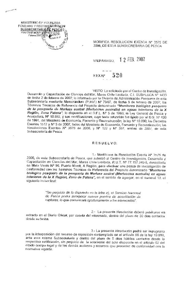 r ex pinv 520-07 modif 3575-06 mares chile merl aust x.pdf
