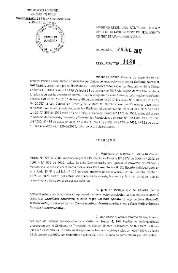Res. Ex. N° 4486-2017 8° Seguimiento.